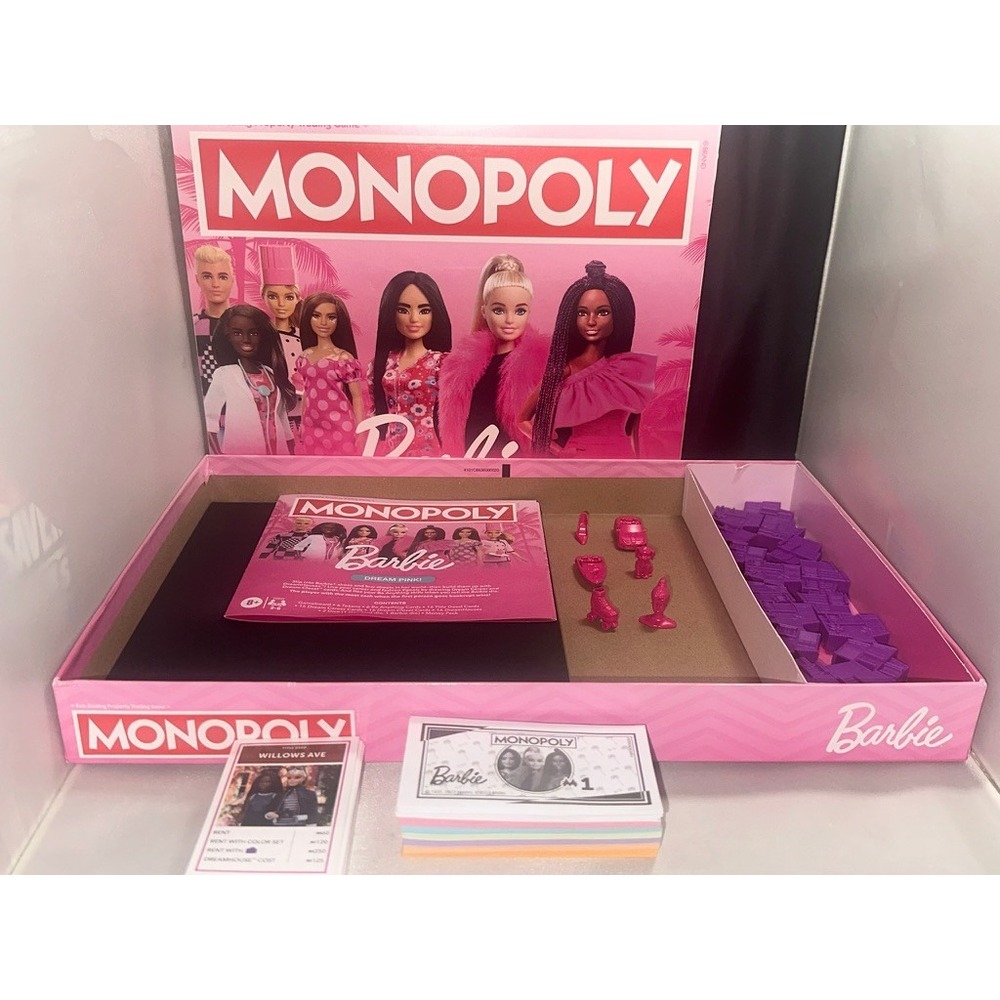 Barbie Monopoly Board Game Hasbro Gaming G0038 Pink Edition 2023 Complete - Picture 5 of 12